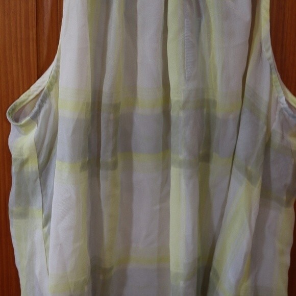 Splendid NWT Watercolor Pastel Striped Tank Top Yellow LG - Picture 4 of 7